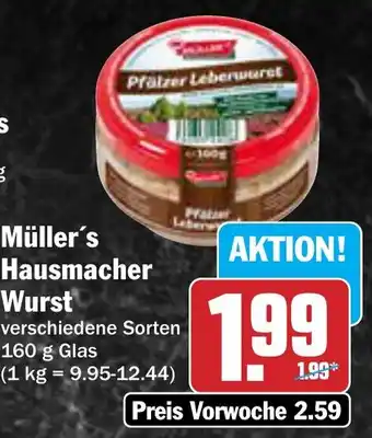 AEZ Müller's Hausmacher Wurst Angebot