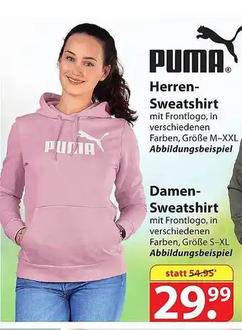 Famila Nord Ost Puma Herren Oder Damen Sweatshirt Angebot