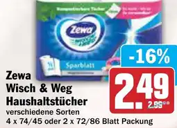 AEZ Zewa Wisch & Weg Haushaltstücher Angebot