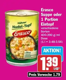 AEZ Erasco Suppe oder 1 Portion Eintopf Angebot