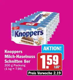 AEZ Knopper's Milch-Haselnuss Schnitten 8er Angebot