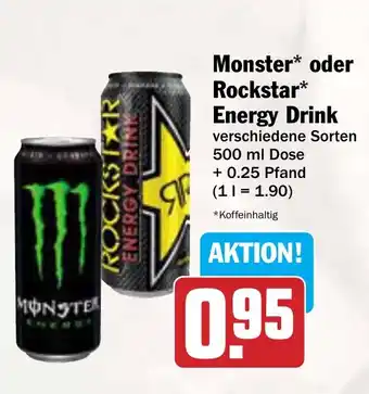 AEZ Monster oder Rockstar Energy Drink Angebot