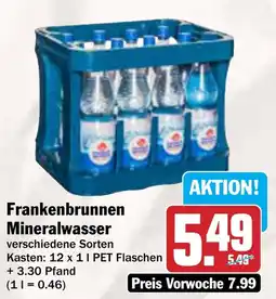 AEZ Frankenbrunnen Mineralwasser Angebot