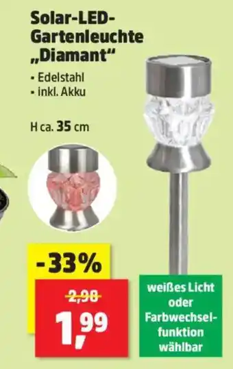 Thomas Philipps Solar-LED- Gartenleuchte ,,Diamant" Angebot