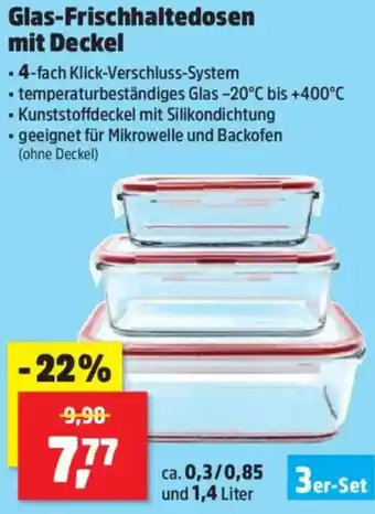 Thomas Philipps Glas-Frischhaltedosen mit Deckel Angebot