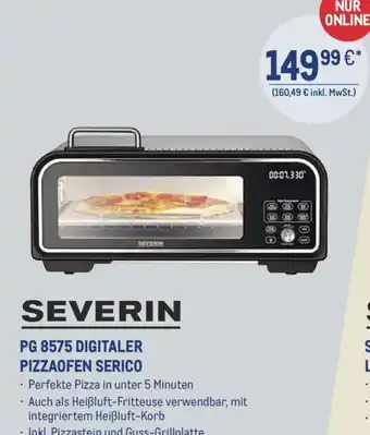 METRO SEVERIN PG 8575 digitaler pizzaofen serico Angebot