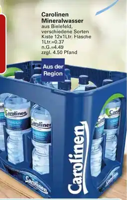 WEZ Carolinen Mineralwasser Angebot