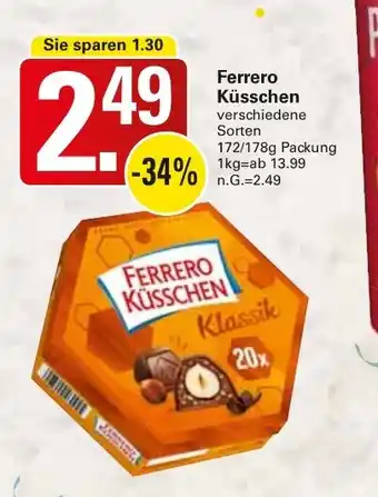 WEZ Ferrero Küsschen Angebot