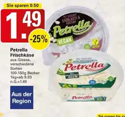 WEZ Petrella Frischkäse Angebot