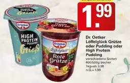 WEZ Dr. Oetker Löffelglück Grütze oder Pudding oder High Protein Pudding Angebot