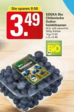 WEZ EDEKA Bio Chilenische Kultur- heidelbeeren Angebot