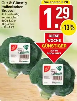 WEZ Gut & Günstig Italienischer Broccoli Angebot