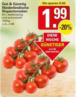 WEZ Gut & Günstig Niederländische Rispentomaten Angebot