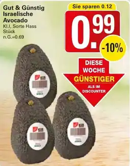 WEZ Gut & Günstig Israelische Avocado Angebot