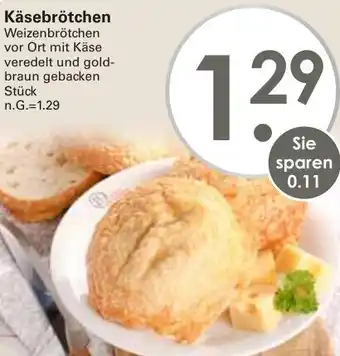 WEZ Käsebrötchen Angebot