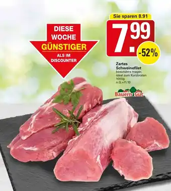 WEZ Zartes Schweinefilet Angebot