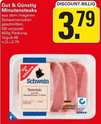 WEZ Gut & Günstig Minutensteaks Angebot