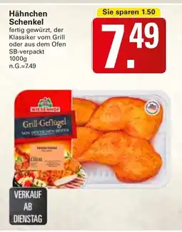 WEZ Hähnchen Schenkel Angebot