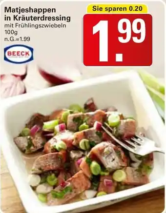 WEZ Matjeshappen in Kräuterdressing BEECK Angebot