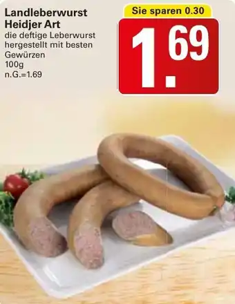 WEZ Landleberwurst Heidjer Art Angebot