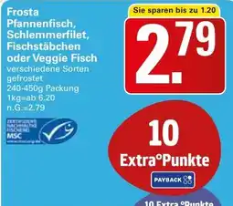 WEZ Frosta Pfannenfisch, Schlemmerfilet, Fischstäbchen oder Veggie Fisch Angebot