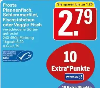 WEZ Frosta Pfannenfisch, Schlemmerfilet, Fischstäbchen oder Veggie Fisch Angebot