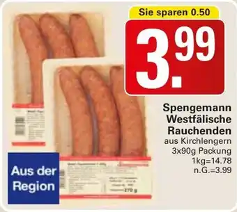 WEZ Spengemann Westfälische Rauchenden Angebot