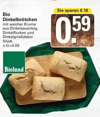 WEZ Bio Dinkelbrötchen Angebot