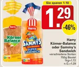 WEZ Harry Körner-Balance oder Sammy's Sandwich Angebot