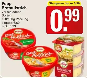 WEZ Popp Brotaufstrich Angebot