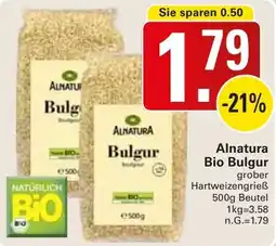 WEZ Alnatura Bio Bulgur Angebot