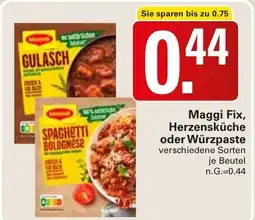 WEZ Maggi Fix, Herzensküche oder Würzpaste Angebot