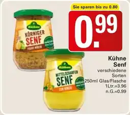 WEZ Kühne Senf verschiedene Angebot