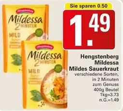 WEZ Hengstenberg Mildessa Mildes Sauerkraut Angebot