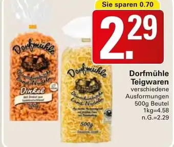 WEZ Dorfmühle Teigwaren Angebot