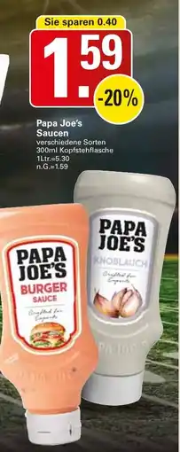 WEZ Papa Joe's Saucen Angebot