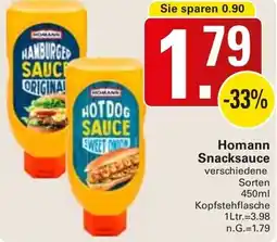 WEZ Homann Snacksauce Angebot