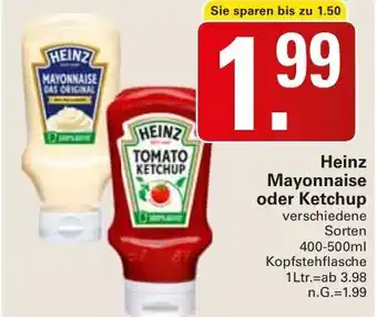 WEZ Heinz Mayonnaise oder Ketchup Angebot