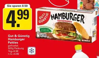 WEZ Gut & Günstig Hamburger Patties Angebot