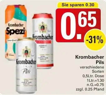 WEZ Krombacher Pils Angebot