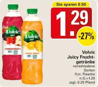 WEZ Volvic Juicy Frucht- getränke Angebot