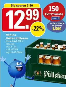 WEZ Veltins Helles Pülleken Angebot