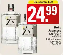 WEZ Roku Japanese Craft Gin Angebot