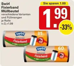 WEZ Swirl Fixierband Müllbeutel Angebot