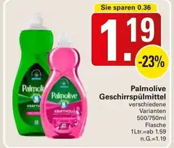 WEZ Palmolive Geschirrspülmittel Angebot