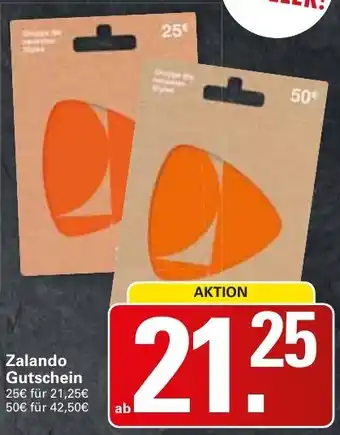 WEZ Zalando Gutschein Angebot