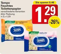 WEZ Tempo Feuchtes Toilettenpapier Angebot