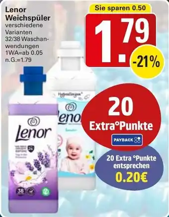 WEZ Lenor Weichspüler Angebot