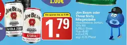 WEZ Jim Beam oder Three Sixty Mixgetränke Angebot