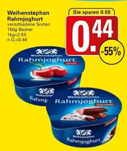 WEZ Weihenstephan Rahmjoghurt Angebot